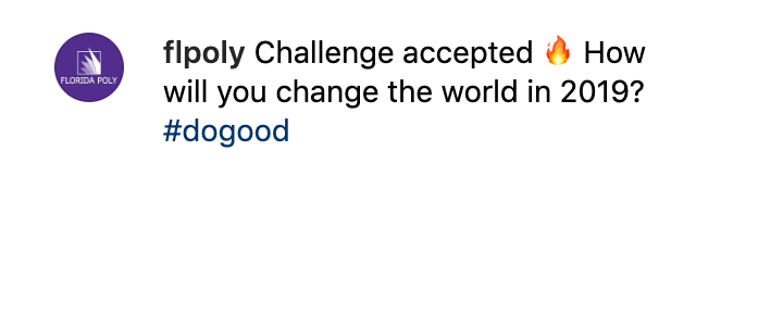 Challenge accepted. How will you change the world in 2019?