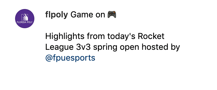 Game on. Highlights from today's rocket league 3v3 spring open hosted by @fpuesports